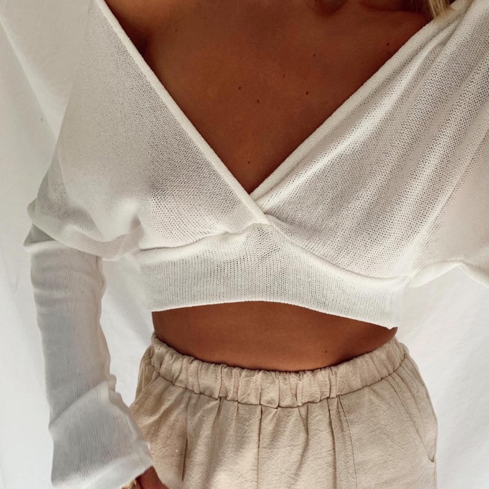 Long sleeve Princess Polly crop top